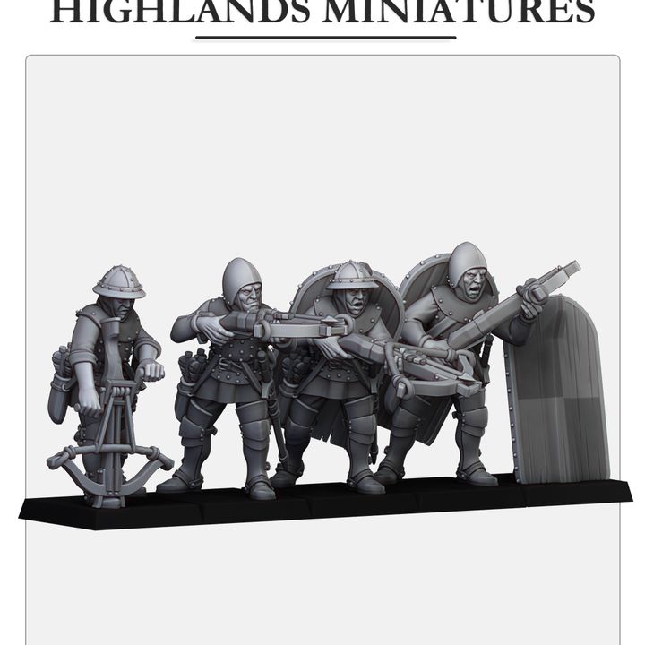 Gallia Infantry with Crossbows | Gallia Army Collection | Highland Miniatures