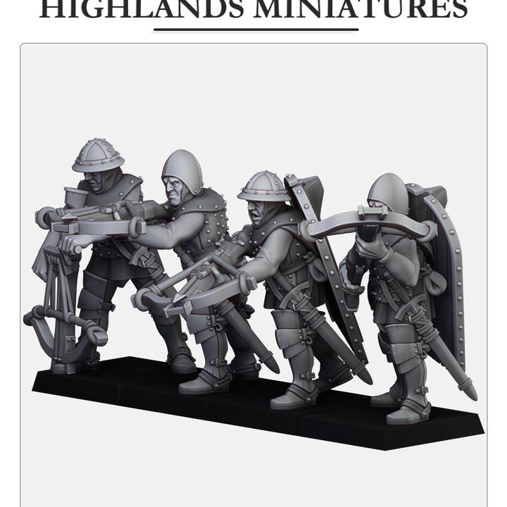 Gallia Infantry with Crossbows | Gallia Army Collection | Highland Miniatures