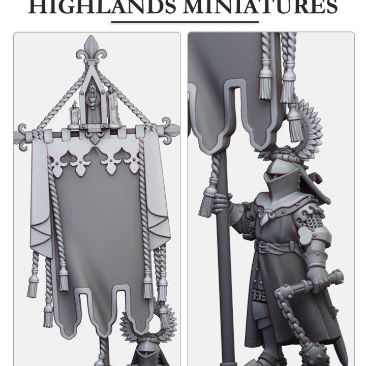 Gallia Battle Standard Bearer | Gallia Army Collection | Highland Miniatures
