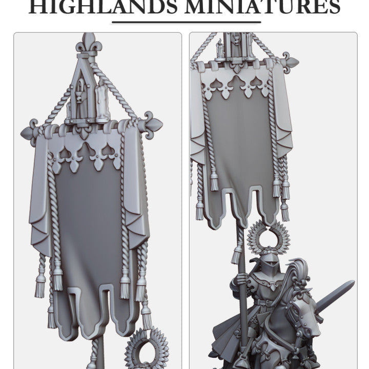 Gallia Battle Standard Bearer | Gallia Army Collection | Highland Miniatures