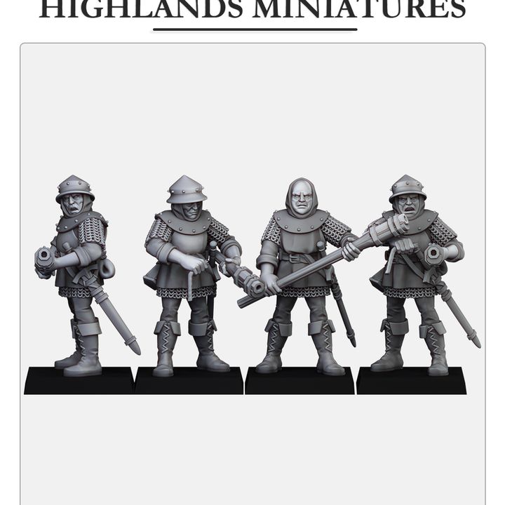 Gallia Infantry with Handguns | Gallia Army Collection | Highland Miniatures