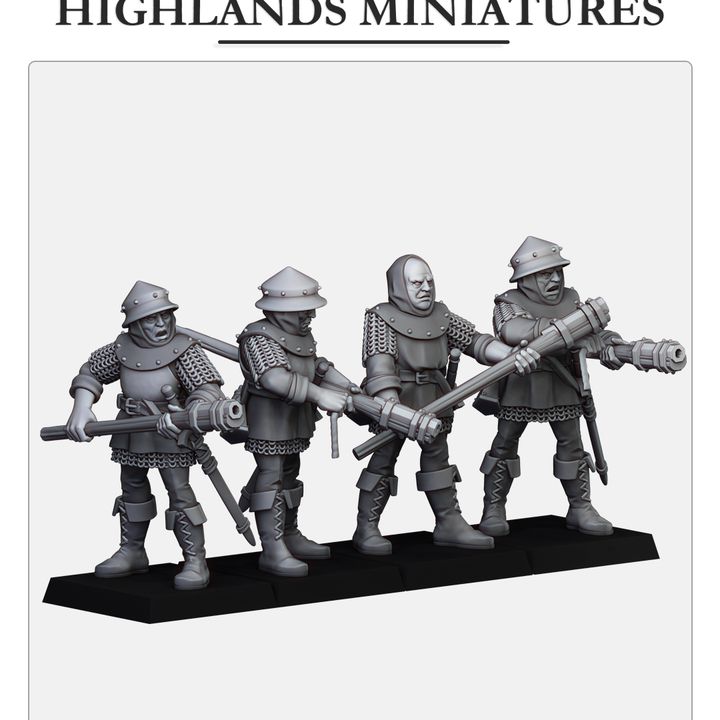 Gallia Infantry with Handguns | Gallia Army Collection | Highland Miniatures