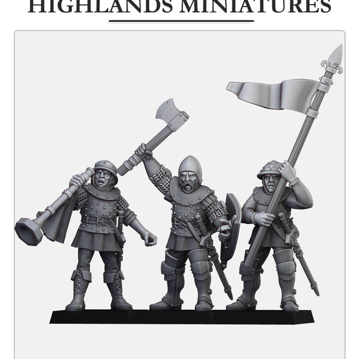 Gallia Infantry with Handguns | Gallia Army Collection | Highland Miniatures