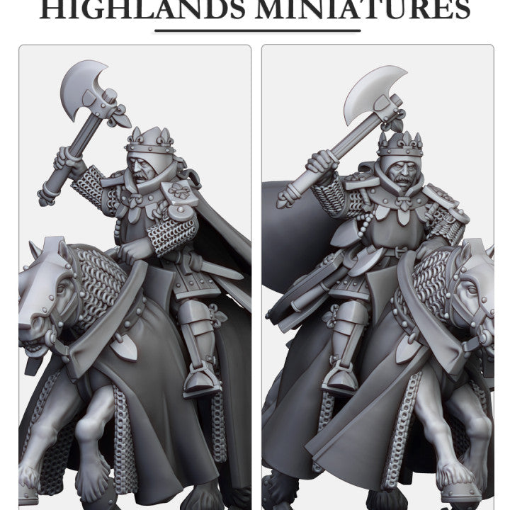 Sir Bruce of Gallia on Warhorse | Gallia Army Collection | Highland Miniatures
