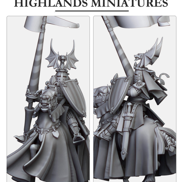 Sir Jaume Duke of Gallia on Warhorse | Gallia Army Collection | Highland Miniatures