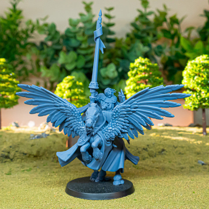 Sir Lancelot High Duke of Gallia on Pegasus | Gallia Army Collection | Highland Miniatures
