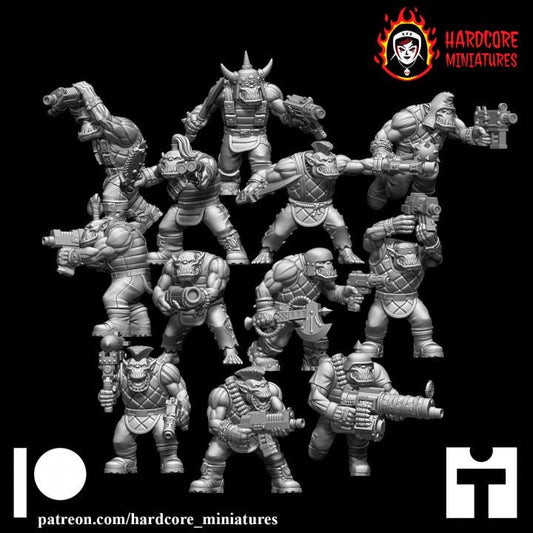 Modular Space Orks | Build-Your-Own Greenskin Warband | Hardcore Miniatures