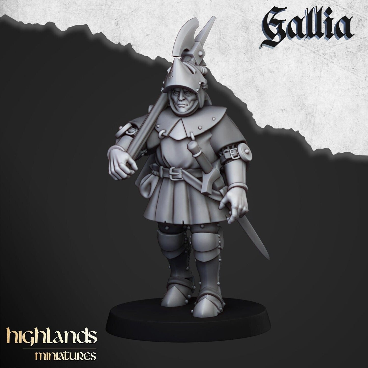 Knights of Gallia on Foot | Gallia Army Collection | Highland Miniatures