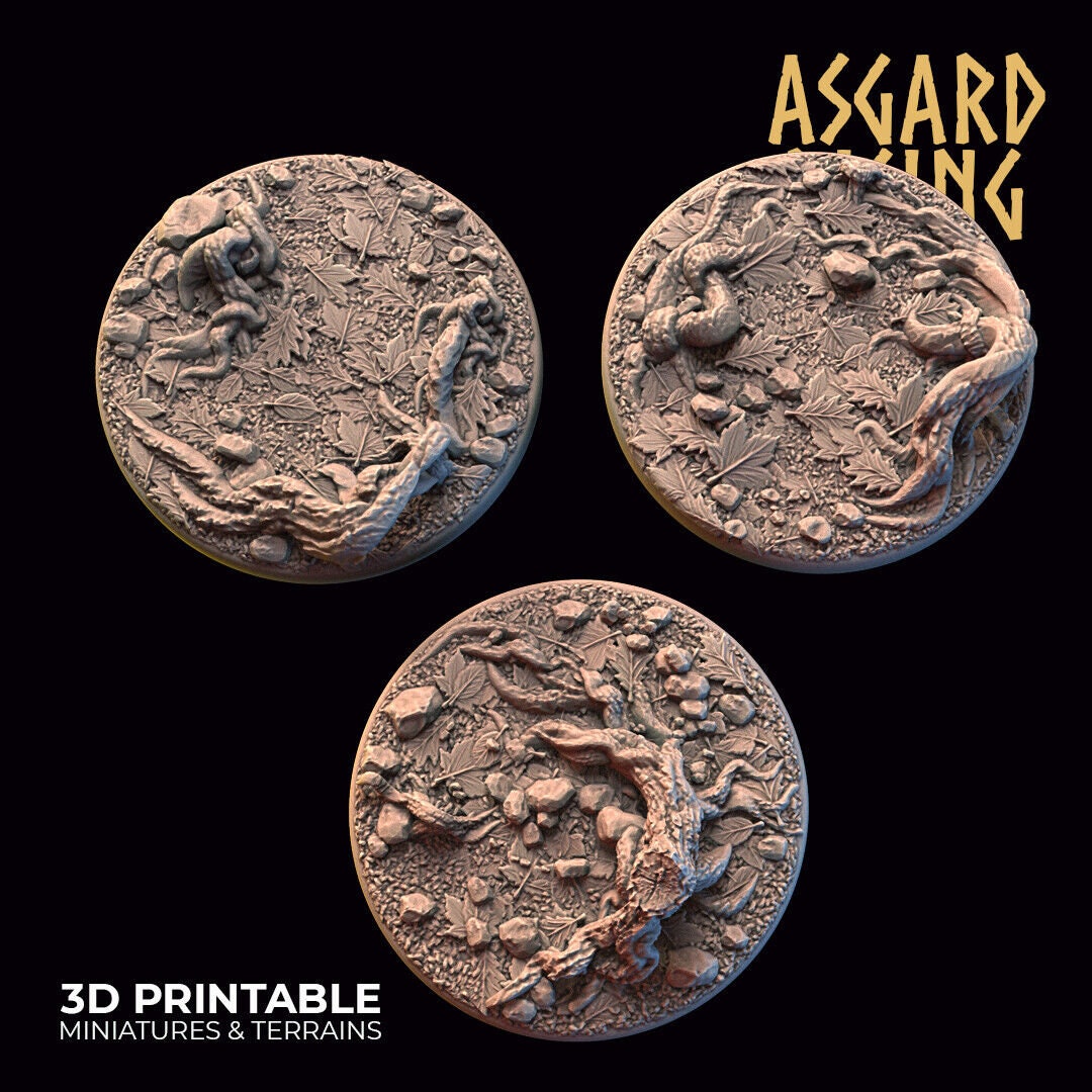 Forest Scenic Bases for Fantasy Wargaming