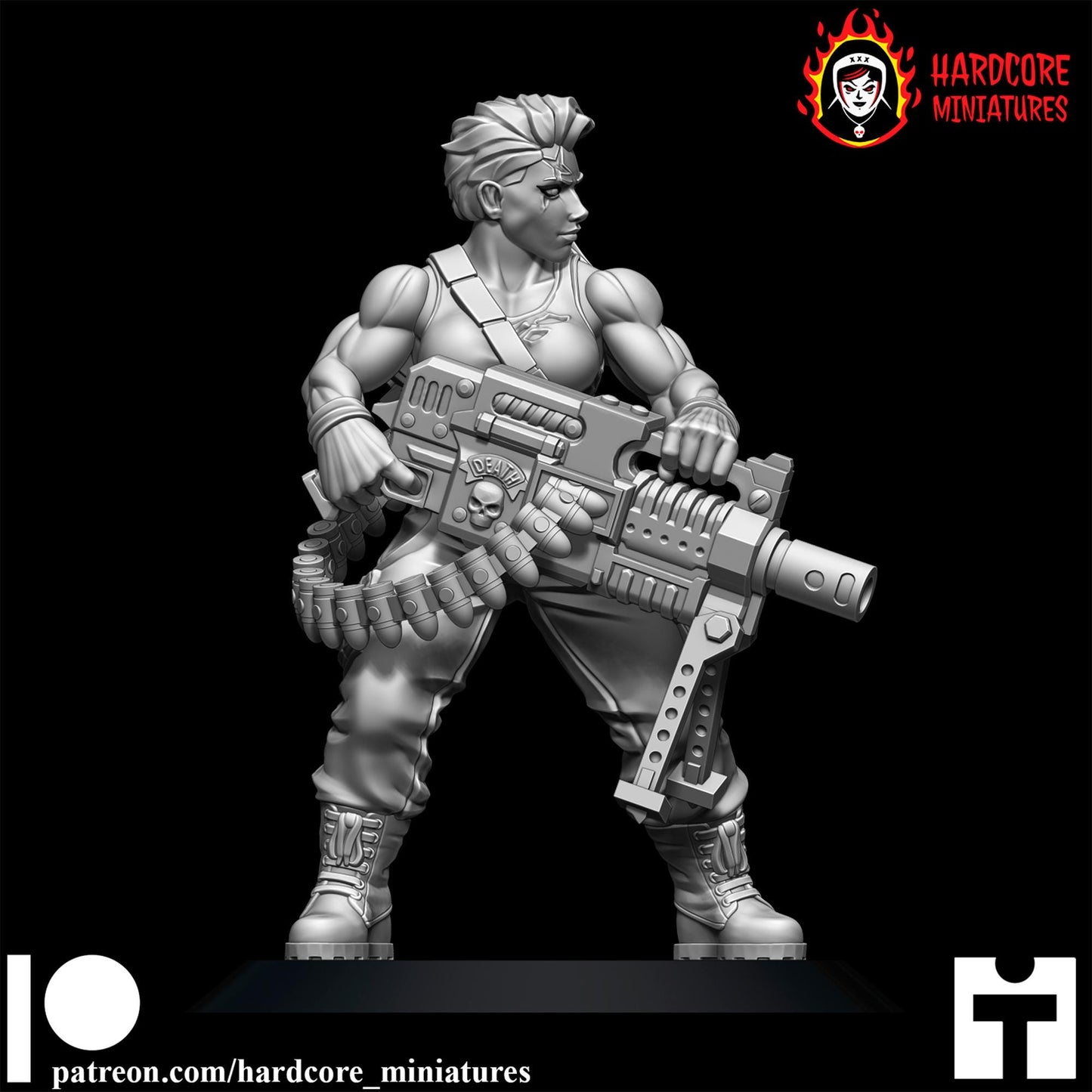 Female Human Fighters | Hollywood Sci-Fi Warrior Icons Wargaming Miniatures | Hardcore Miniatures