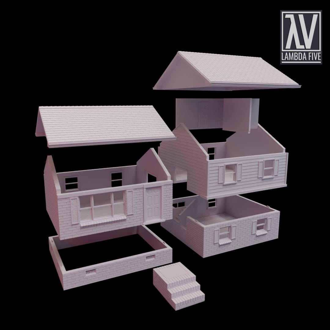 The Jacksons | North American Timber House Wargaming Terrain | MTG Terrain & Scenery