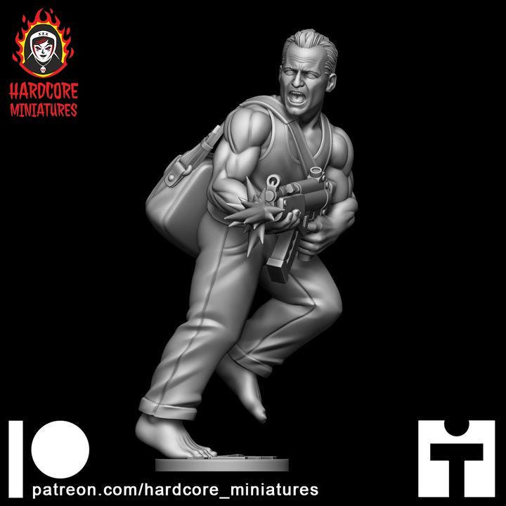 Hero Cop | Hollywood Action Hero Sci-Fi Wargaming Miniatures | Hardcore Miniatures