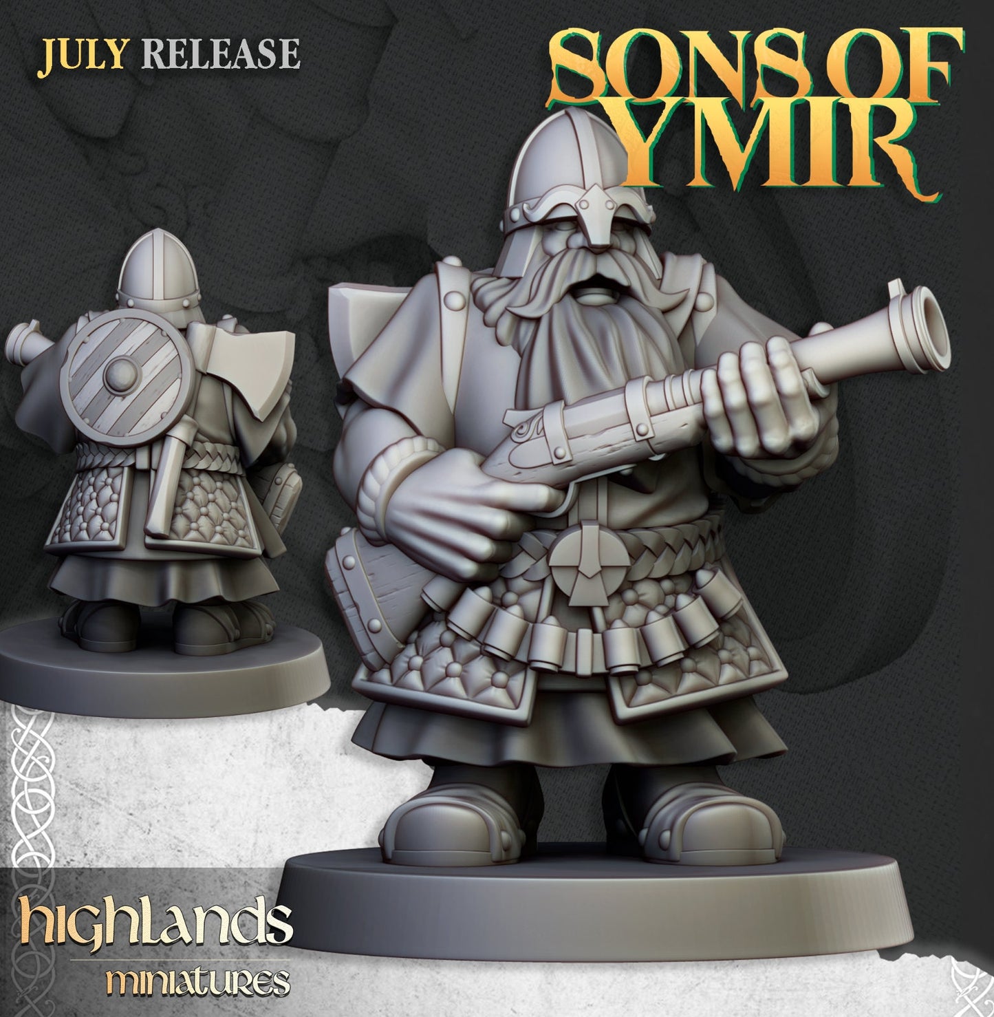 Dwarf Marksmen & Gunners | Sons of Ymir | Highland Miniatures