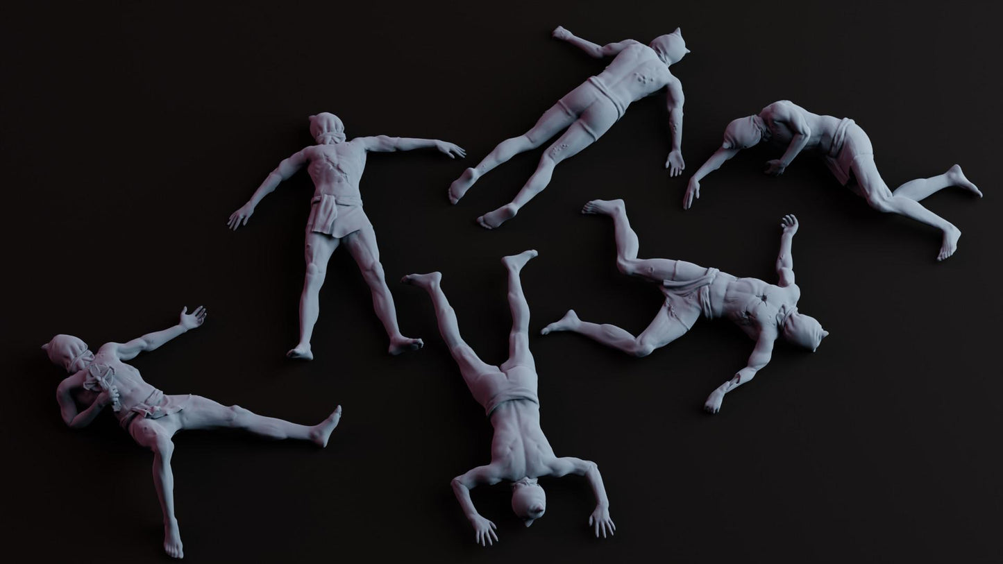 Martyrs of the Mud | Dystopian Trench Warfare Scatter Terrain | Print Legends Studio