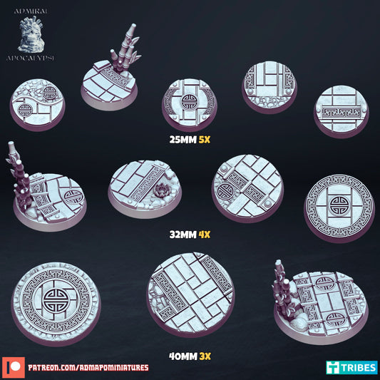 Asian Temple Scenic Bases | Eastern Fantasy Wargaming Bases | Admiral Apocalypse