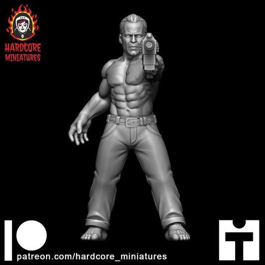 Hero Cop | Hollywood Action Hero Sci-Fi Wargaming Miniatures | Hardcore Miniatures