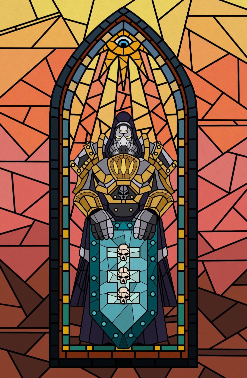 Gothic Stained Glass Walls for Wargaming Terrain building