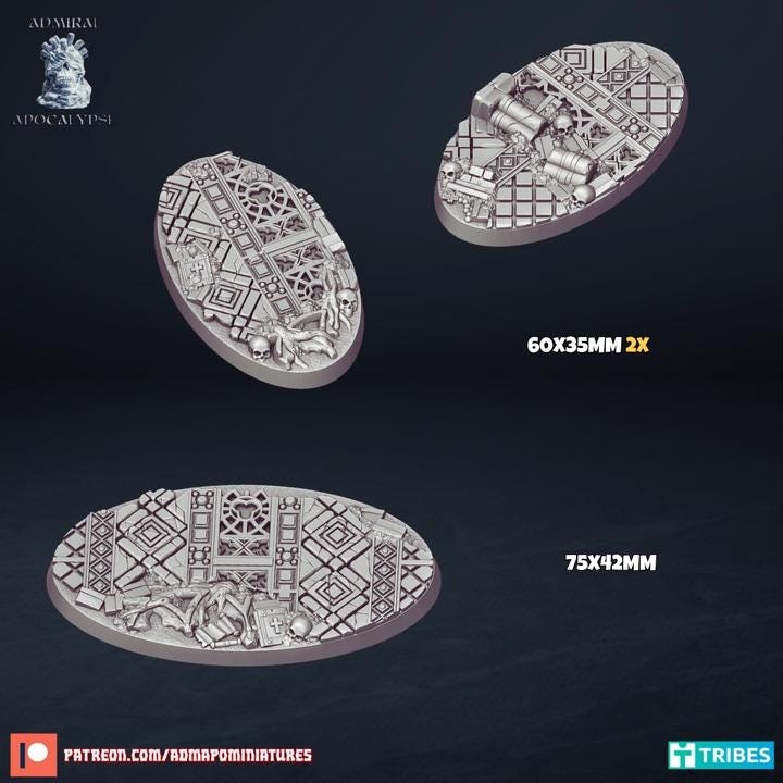 Gothic Cathedral Scenic Bases | Dark Fantasy Wargaming Bases | Admiral Apocalypse