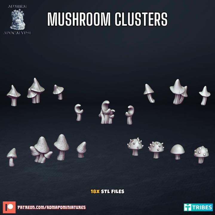 Creepy Scatter & Basing Bits | Dark Fantasy Horror Wargaming Terrain | Admiral Apocalypse