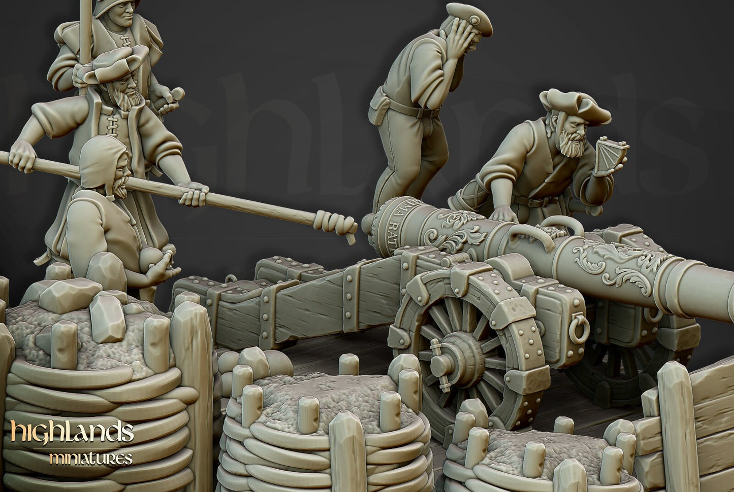 Sunland Great Cannon | Sunland Army Collection | Highland Miniatures