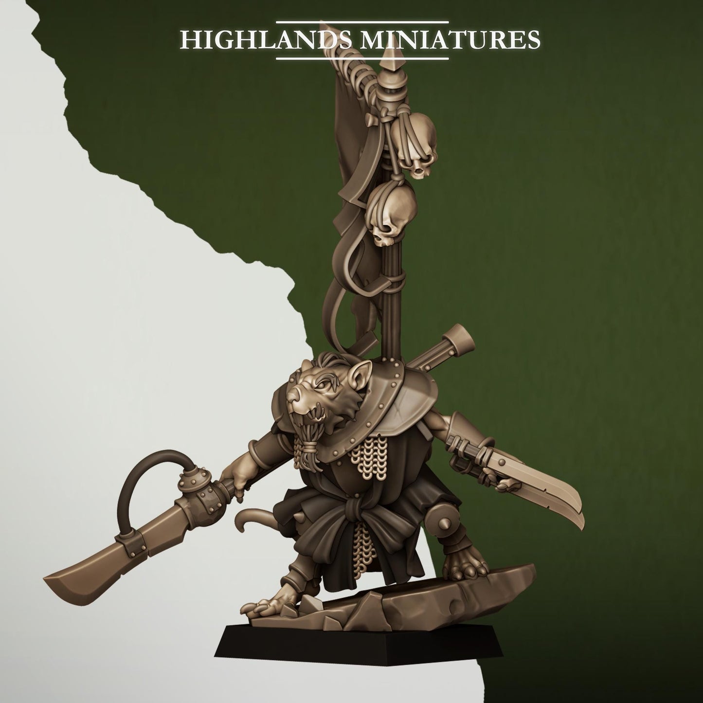 Sewer Rats Vermin Warlord | Sewer Rats Army Collection | Highland Miniatures