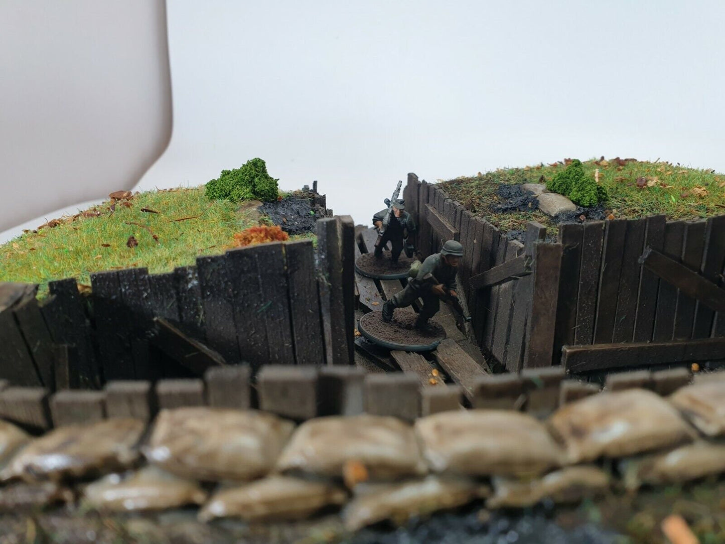 Hills with bunkers and trenches for WW2 Wargaming