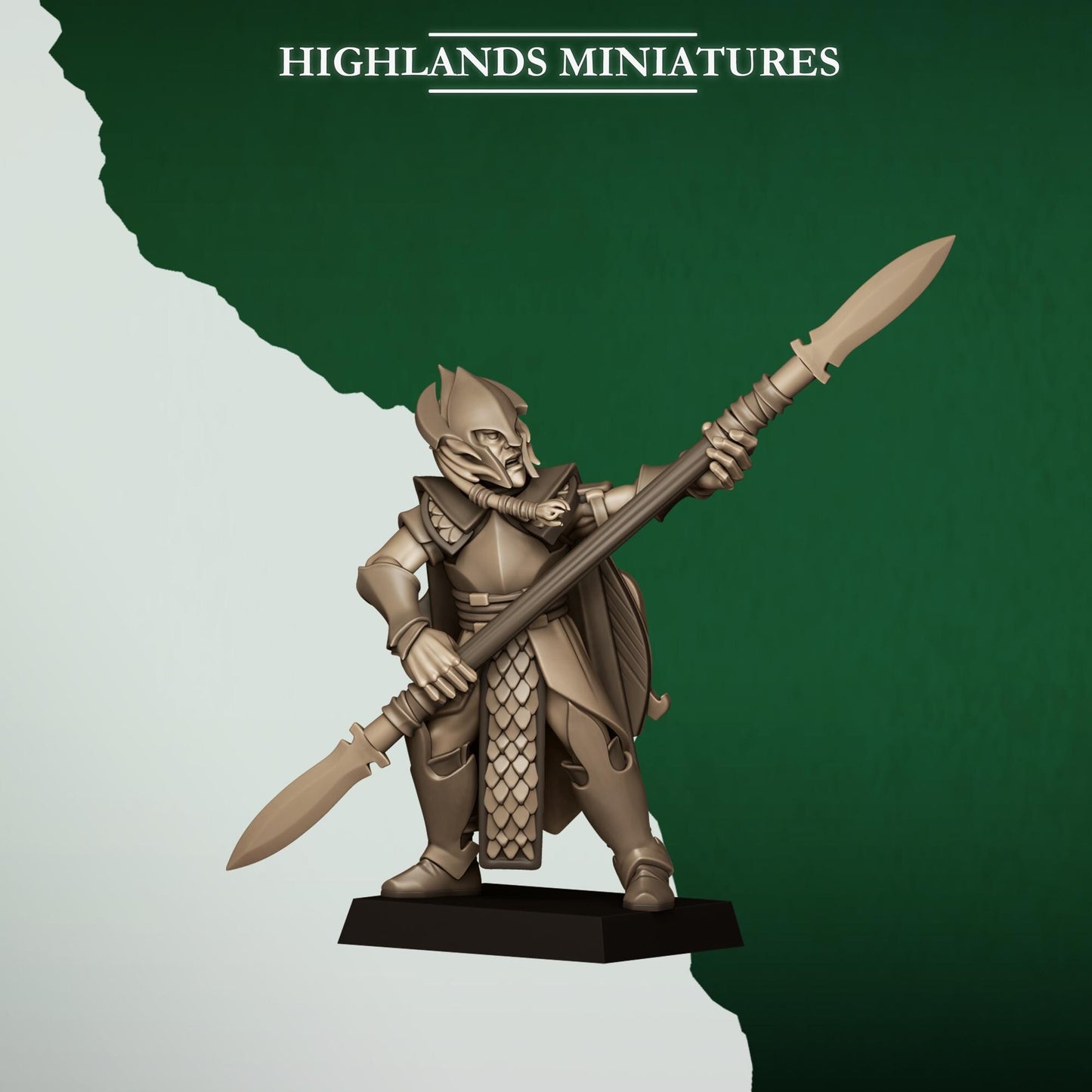 Feral Elves on foot with Spears