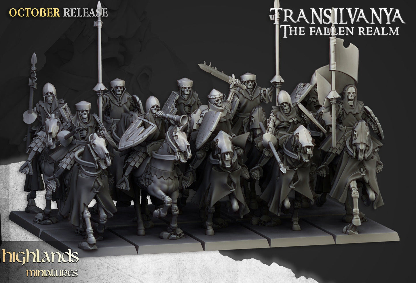 Transilvanya Mounted Skeleton Warriors | Transilvanya Army Collection | Highland Miniatures