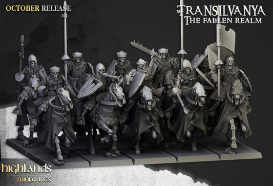 Transilvanya Mounted Skeleton Warriors | Transilvanya Army Collection | Highland Miniatures