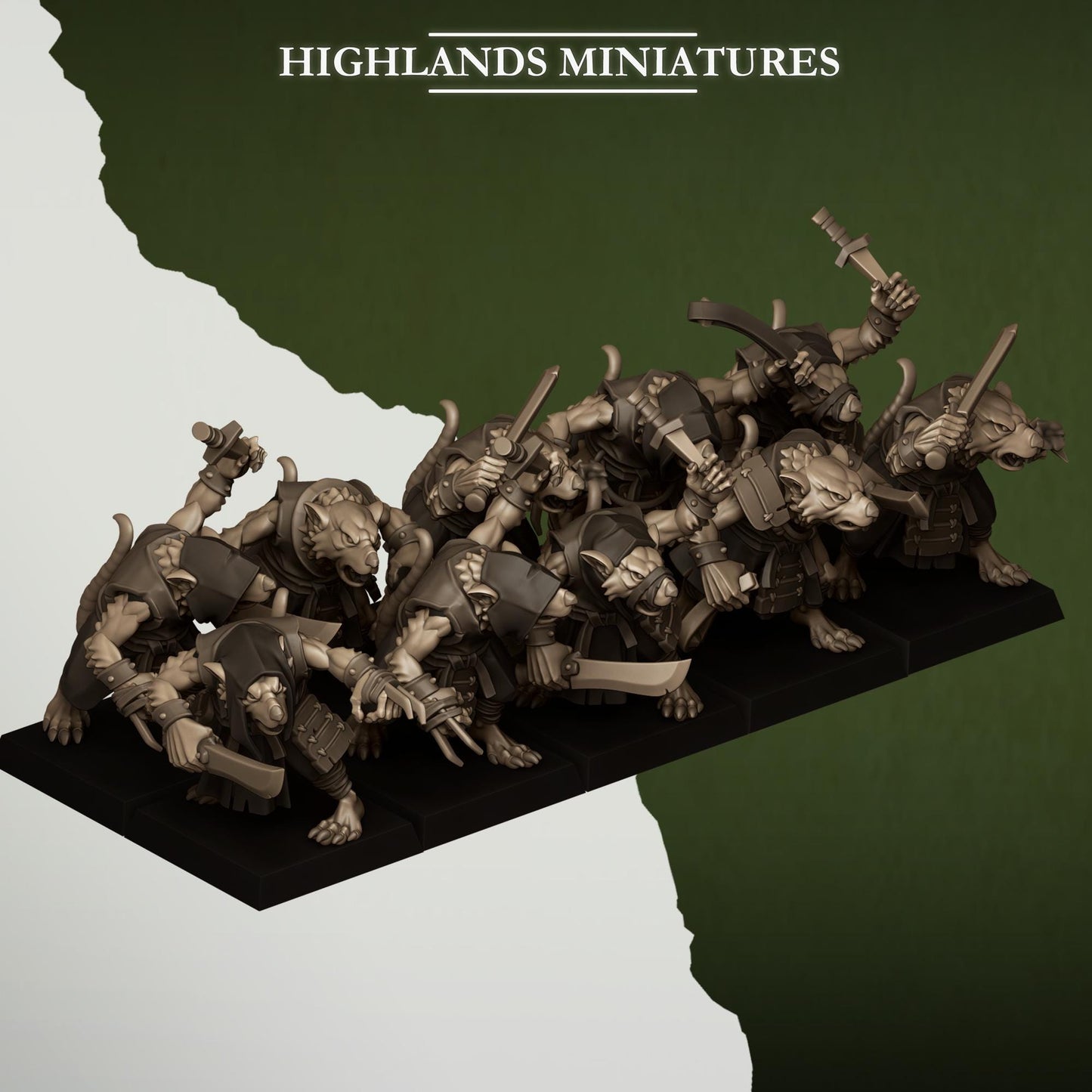 Sewer Rats Vermin Thugs | Sewer Rats Army Collection | Highland Miniatures