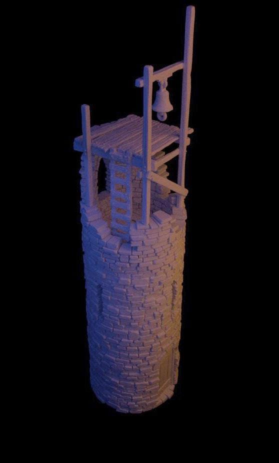 Bandit Lookout Fantasy Tower | Modular Wargaming Terrain Scenery | MTG Terrain & Scenery