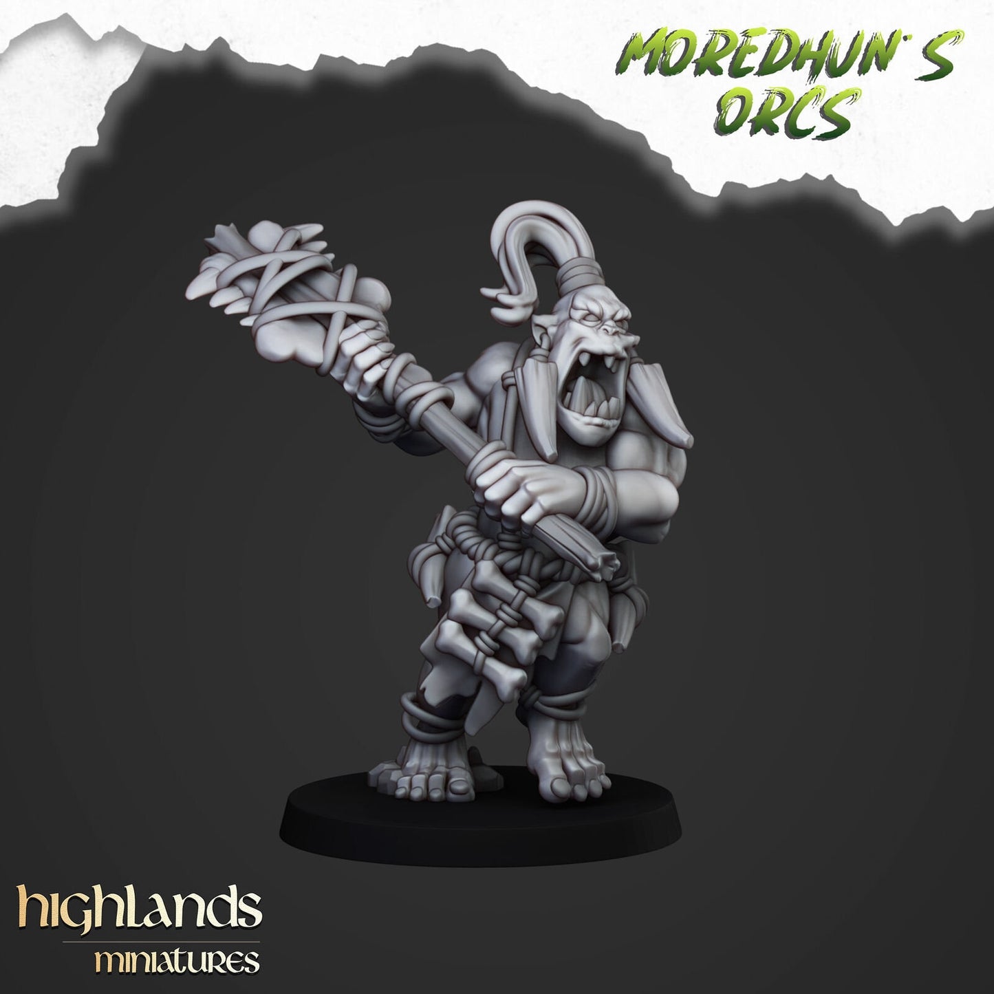 Moredhun's Cave Orc Spear Warriors – Orc & Goblin Infantry Regiment
