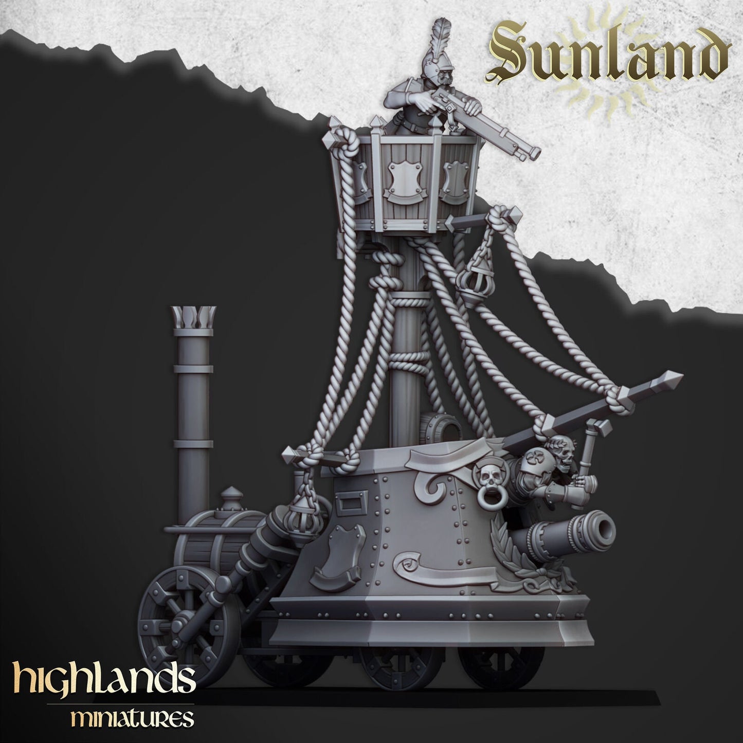 Sunland Ironclad Landship | Sunland Army Collection | Highland Miniatures