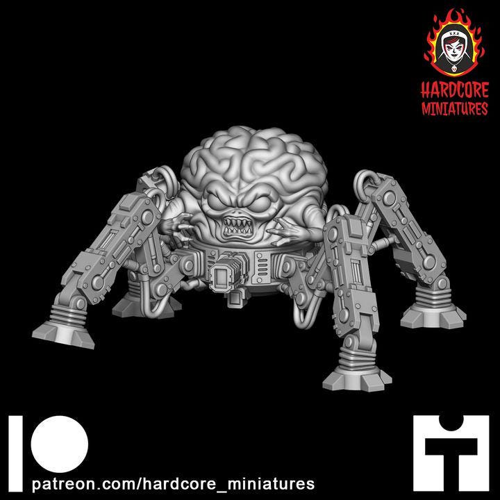 Arachno Brain Demon | Alien Horror Sci-Fi Wargaming Miniature | Hardcore Miniatures