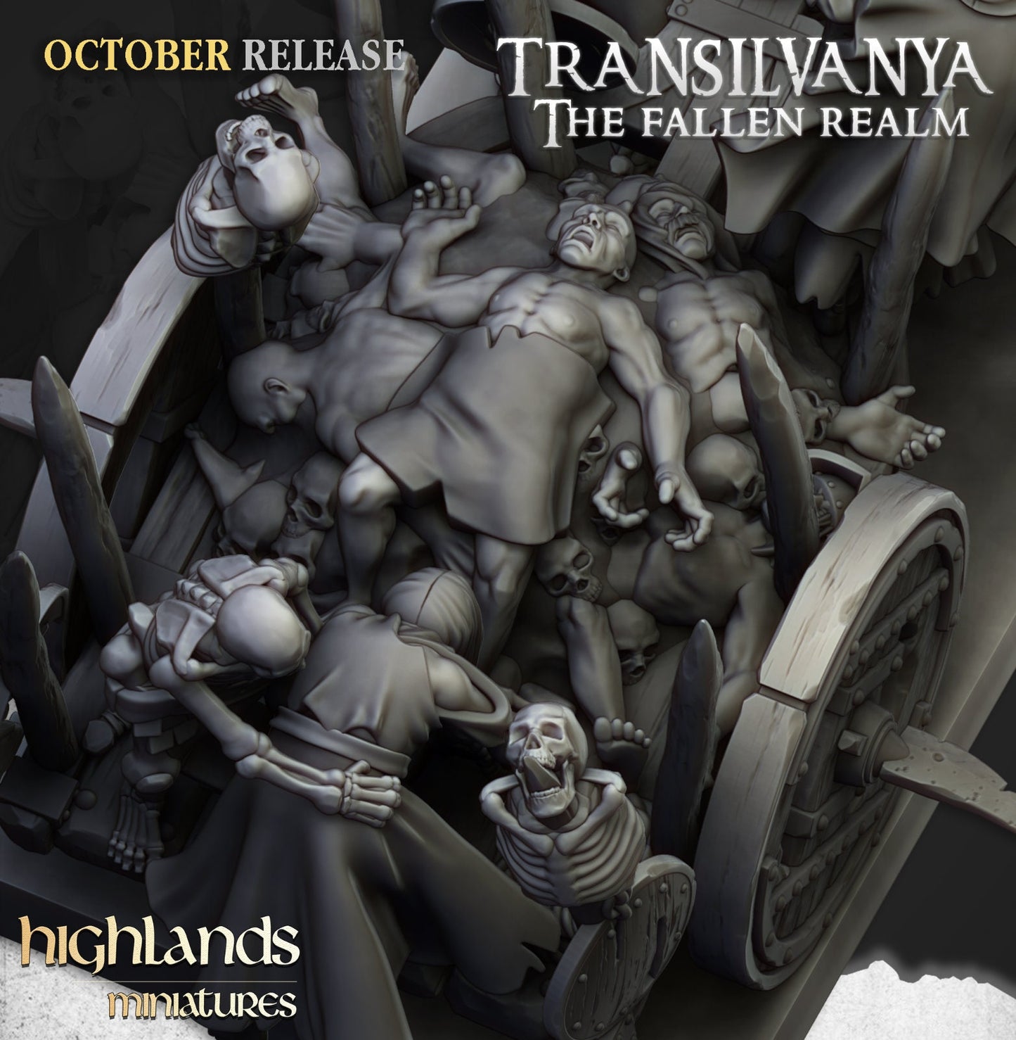 Transilvanya Corpse Cart | Transilvanya Army Collection | Highland Miniatures