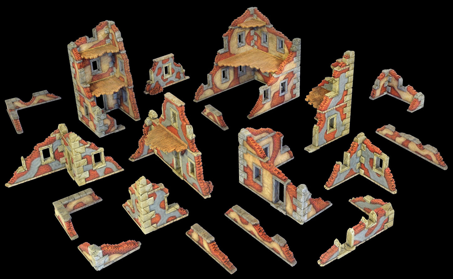 Ruined Buildings & Bridges | WW1 WW2 & Sci-Fi Wargaming Terrain | MTG Terrain & Scenery