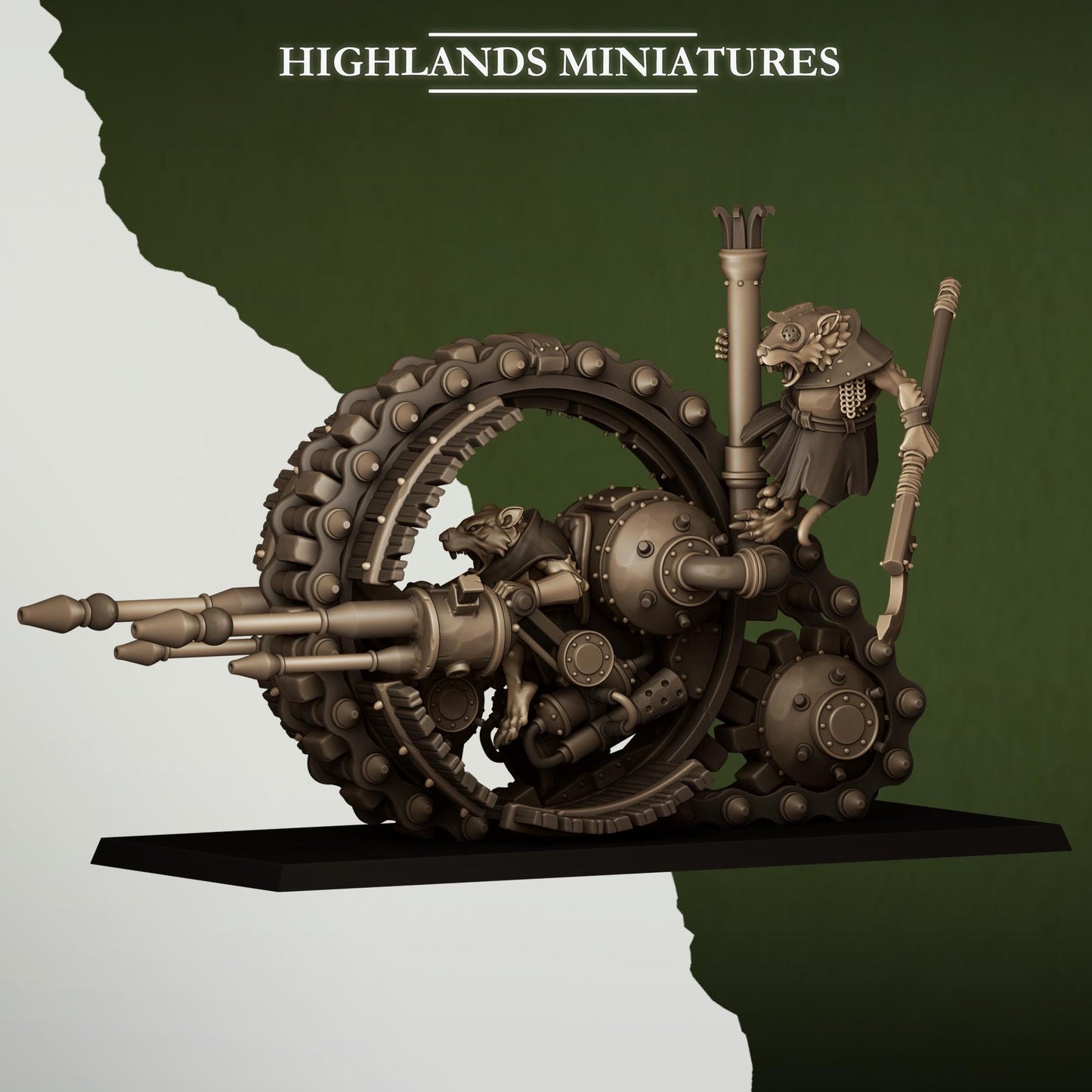 Sewer Rats Vermin Wheeled Engine | Sewer Rats Army Collection | Highland Miniatures
