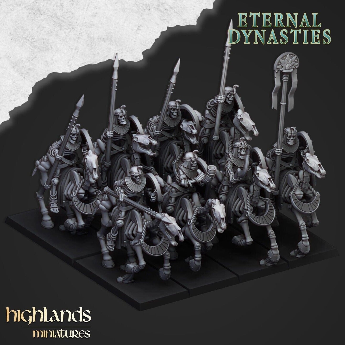 Eternal Dynasties Skeleton Cavalry with Spears