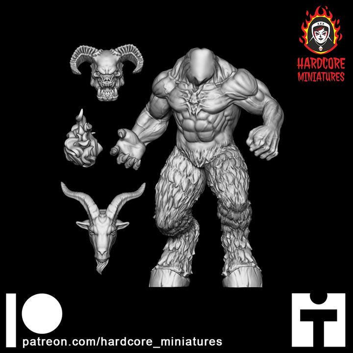 Hell Lord Space Demon | Alien Boss Creature Sci-Fi Wargaming Miniature | Hardcore Miniatures