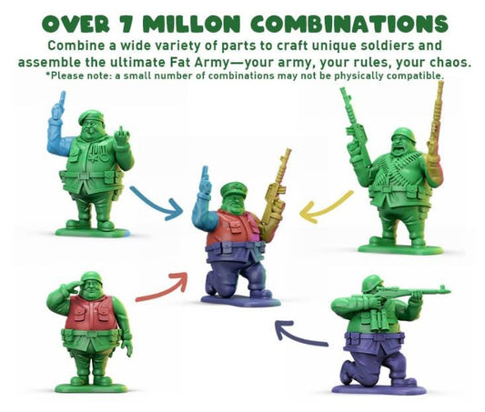 Wargaming Soldiers Easy Build Comic Alternatives FAT Army