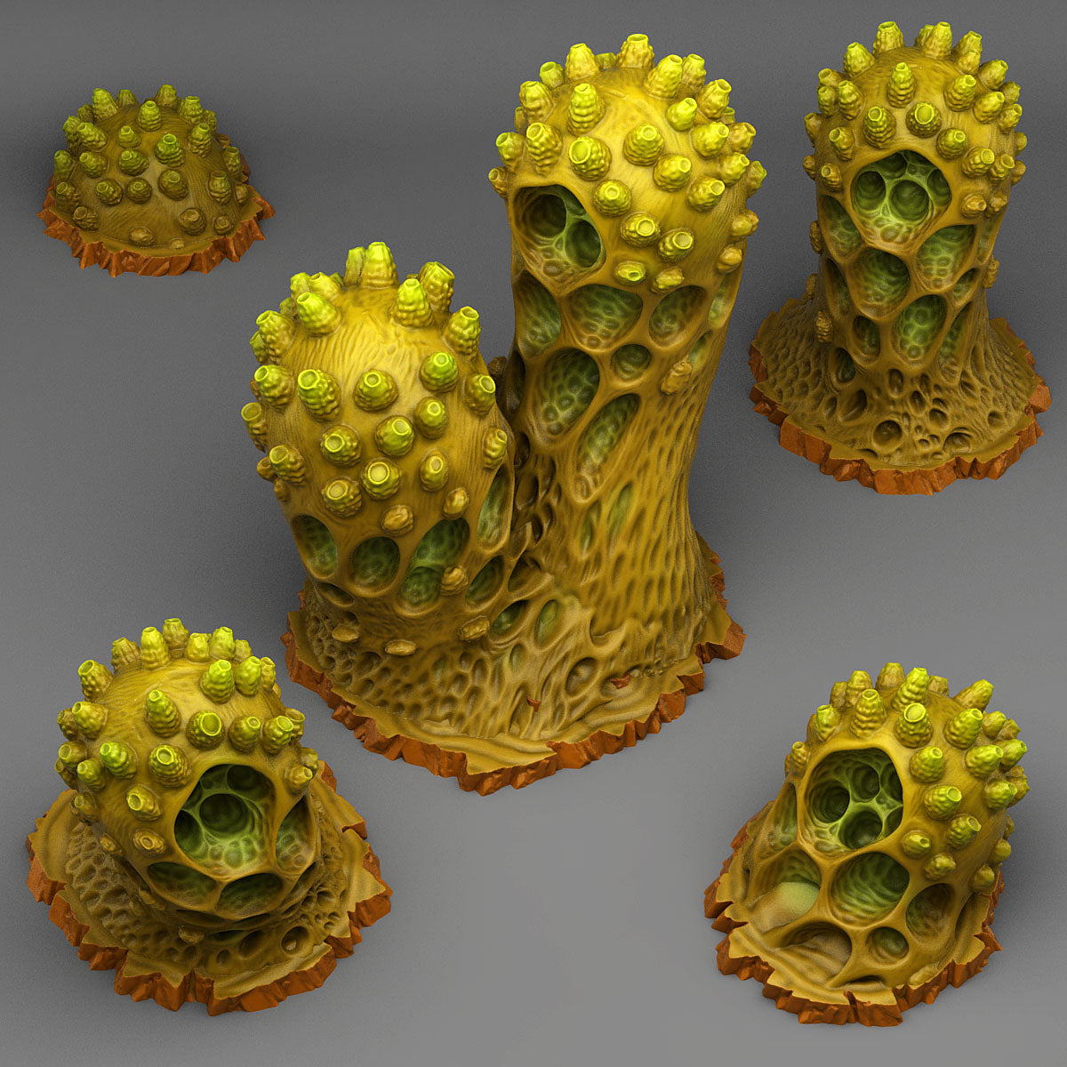 Aberration Cactus Scatter Terrain | Fantastic Plants & Rocks | MTG Terrain & Scenery