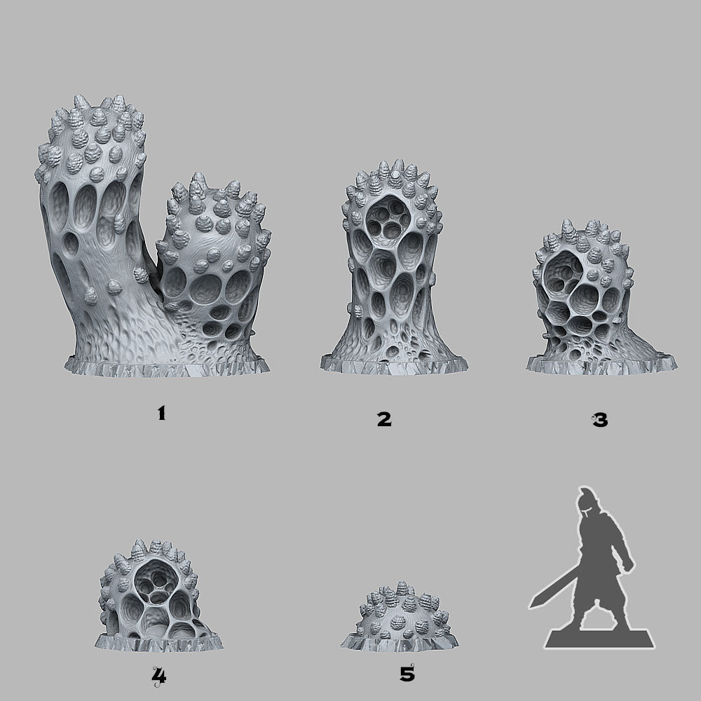 Aberration Cactus Scatter Terrain | Fantastic Plants & Rocks | MTG Terrain & Scenery