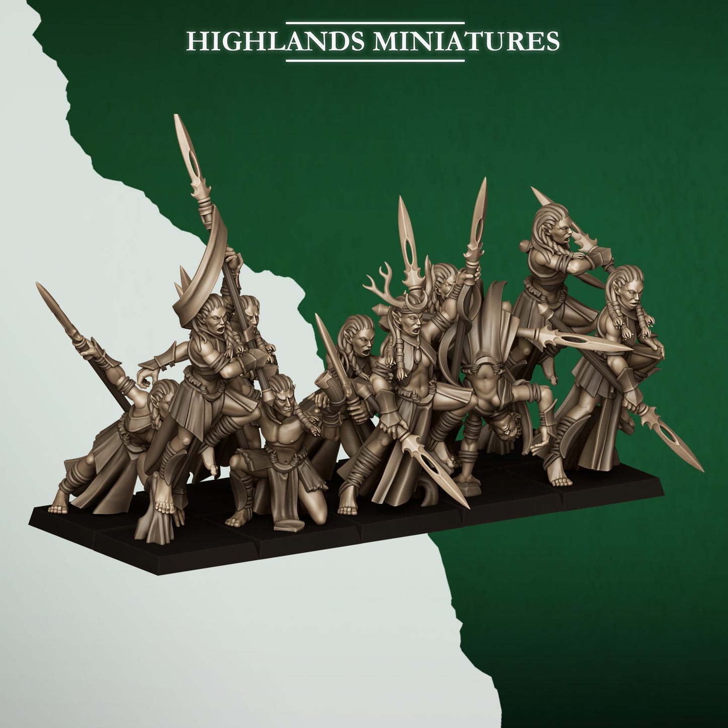 Feral Elves Bladesingers | Feral Elves Army Collection | Highland Miniatures