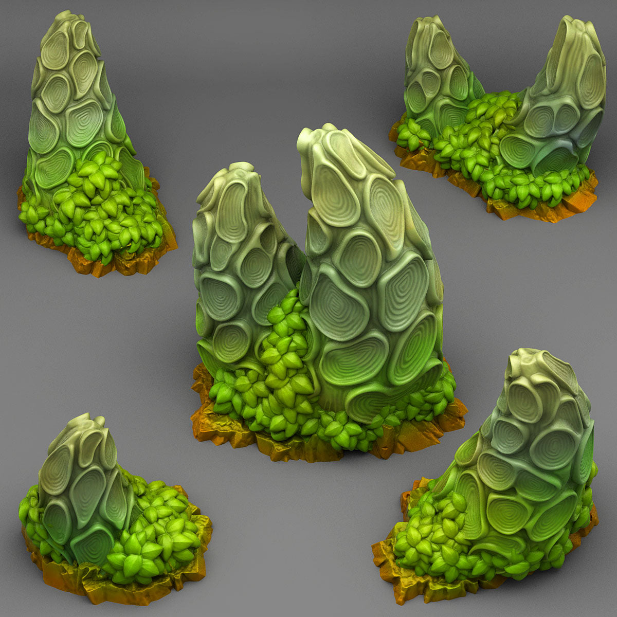 Druid Anomalies Scatter Terrain | Fantastic Plants & Rocks | MTG Terrain & Scenery