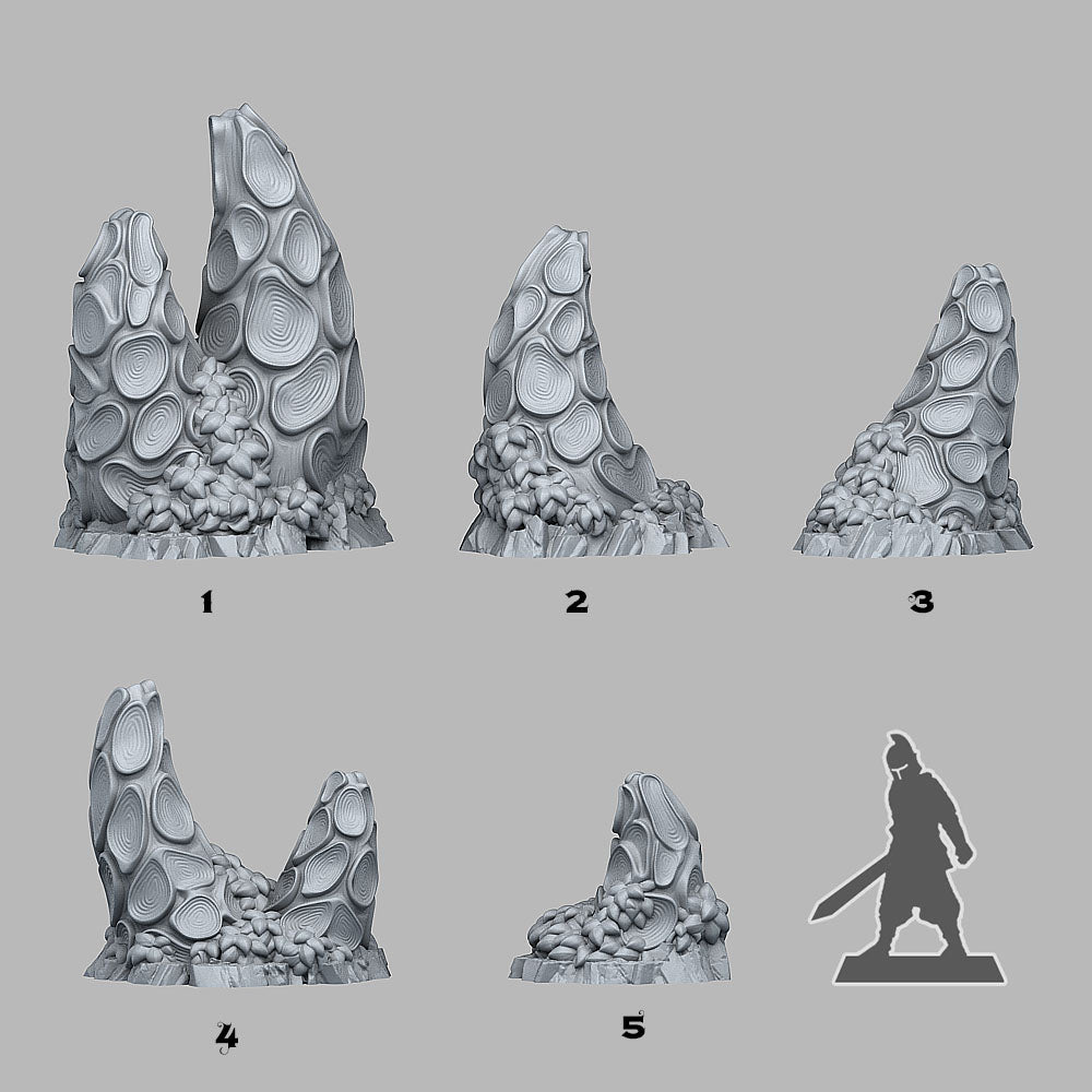 Druid Anomalies Scatter Terrain | Fantastic Plants & Rocks | MTG Terrain & Scenery