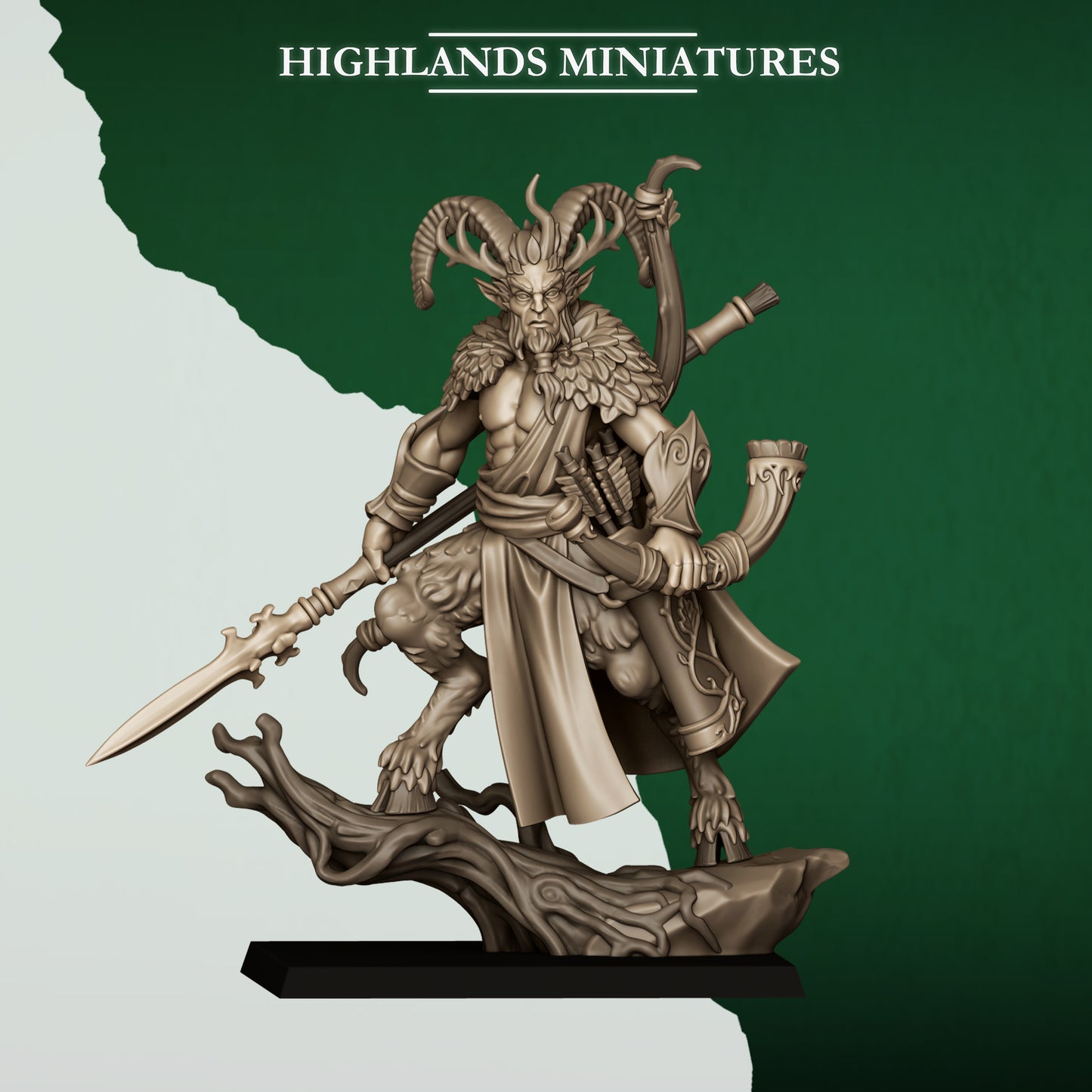Feral Elves Lord Faunus | Feral Elves Army Collection | Highland Miniatures
