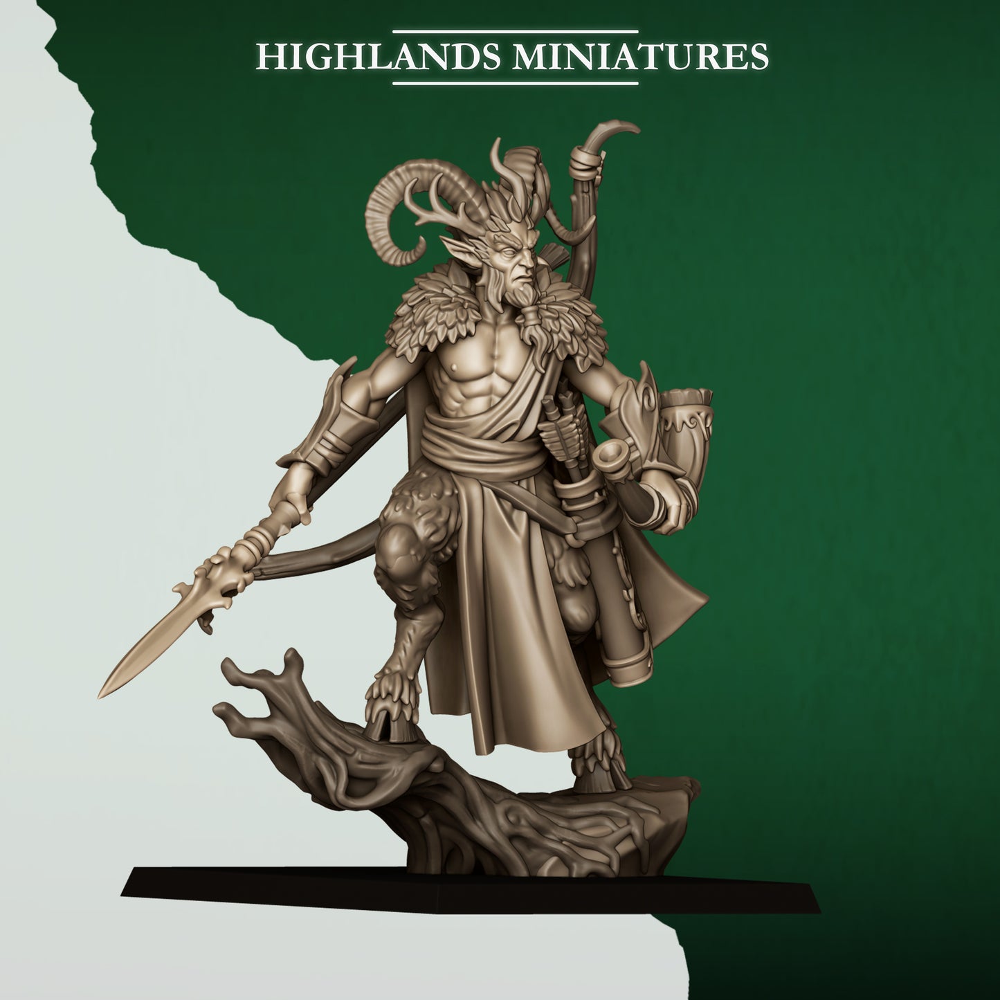 Feral Elves Lord Faunus | Feral Elves Army Collection | Highland Miniatures