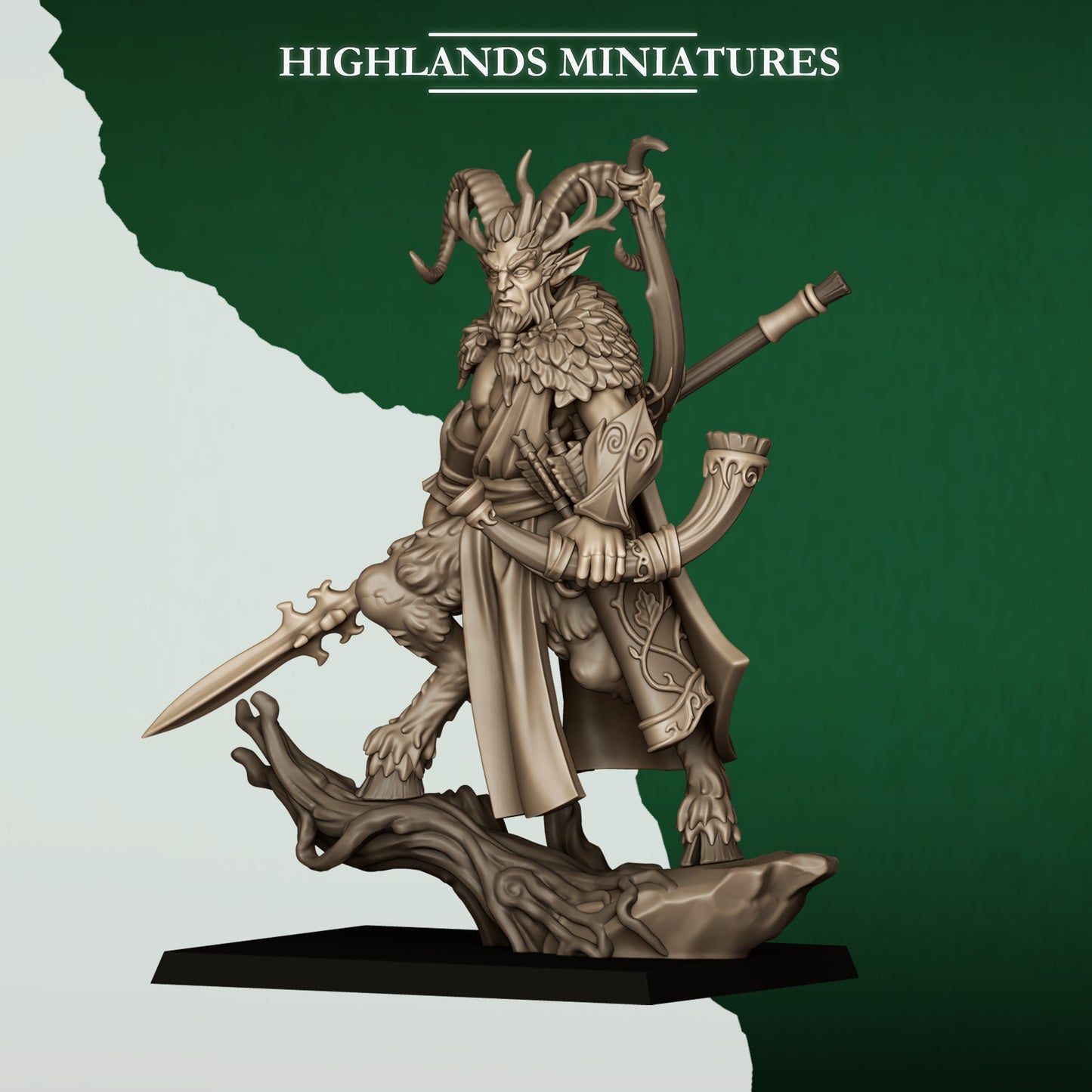 Feral Elves Lord Faunus | Feral Elves Army Collection | Highland Miniatures