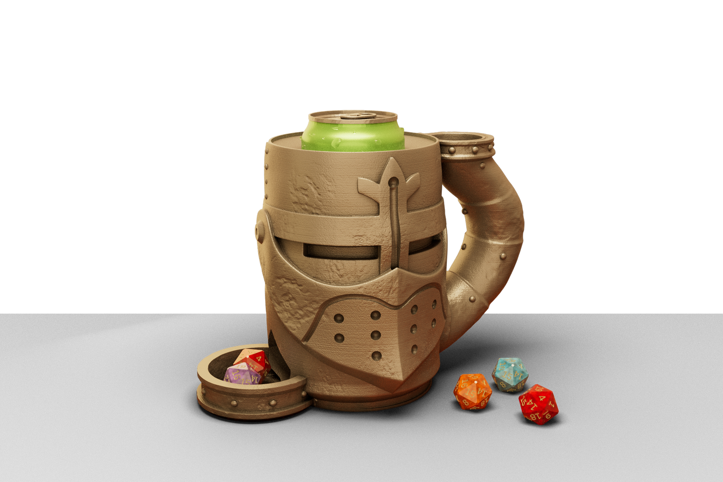 Medieval styled tankard dice towers