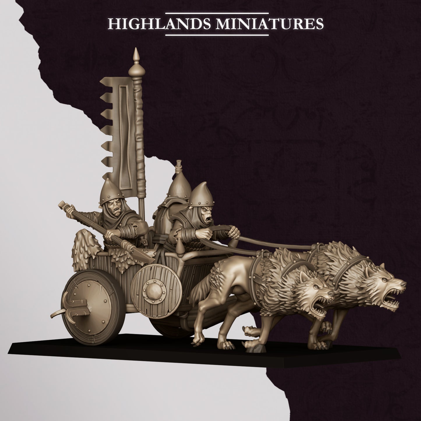 Sons of Marduk Hobgoblin Chariot | Sons of Marduk Army Collection | Highland Miniatures